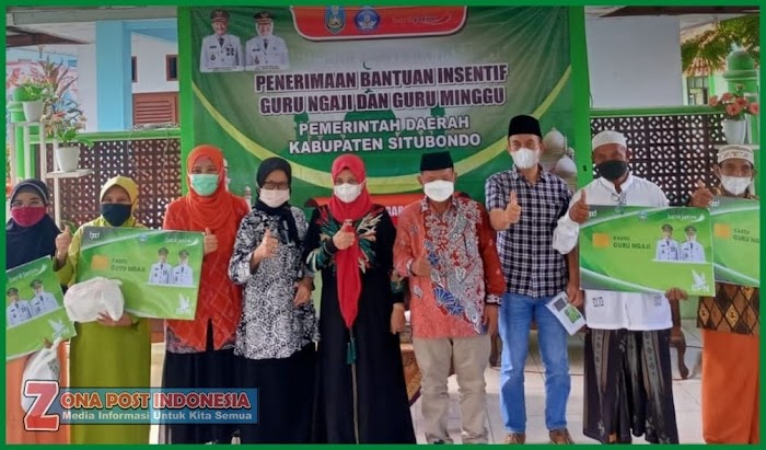 Jelang Hari Raya Idul Fitri 1443 H, Pemkab Situbondo Salurkan insentif Guru Ngaji dan Guru