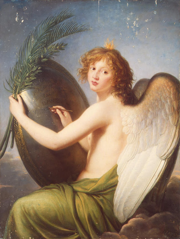 Genius of Alexander I by Elisabeth-Louise Vigee Le Brun - Mythology Paintings from Hermitage Museum