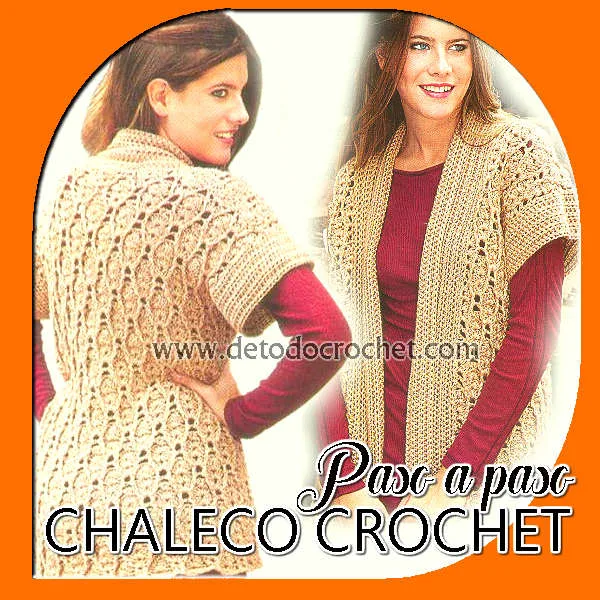 chaleco crochet para talle grande paso a paso