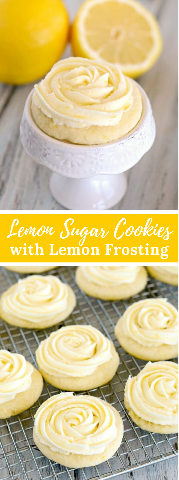 LEMON SUGAR COOKIES #desserts #lemoncookies