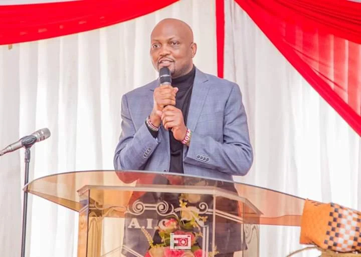 Moses Kuria at AIC church.. PHOTO | BMS