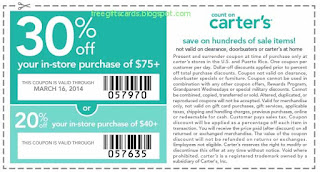 Free Printable Carter's Coupons