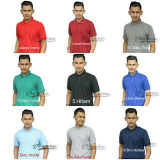 Koleksi 22 Warna Kaos Polo Pria VincentShop