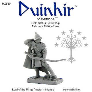 MZ630 Duinhir of Morthond - First 3D digitally designed Mithril figure.