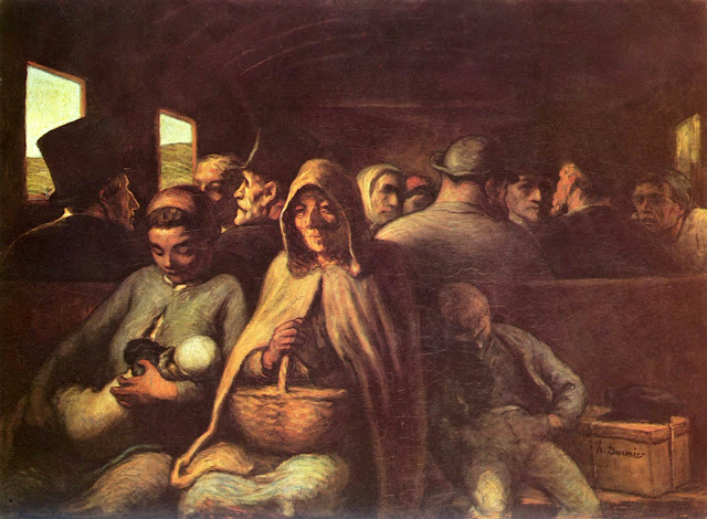 Victorin Honoré Daumier: El vagón de tercera clase