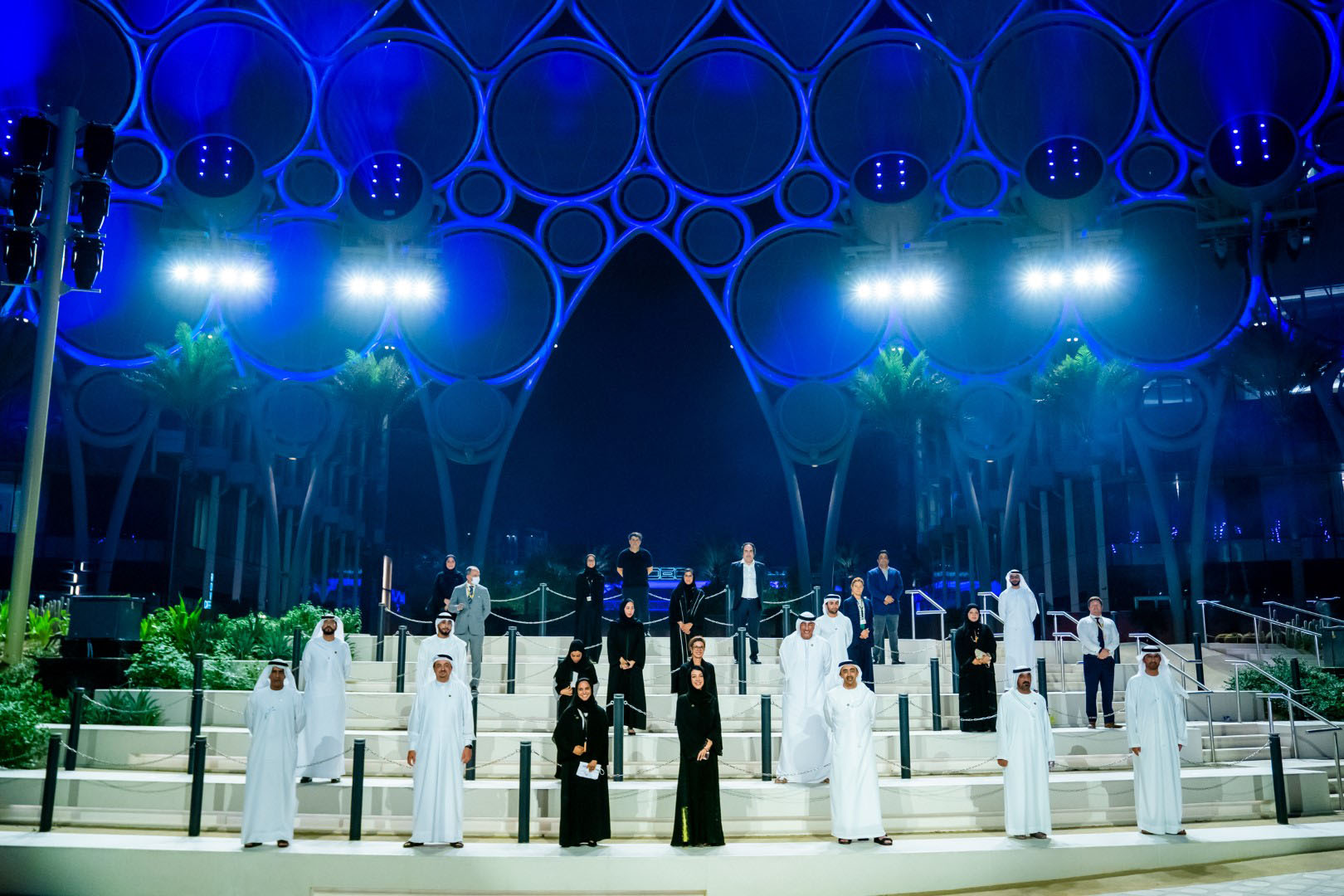 H.H. Sheikh Abdullah bin Zayed Al Nahyan visiting Expo 2020 site