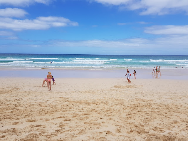 Grandes playas a Corralejo-Fuerteventura