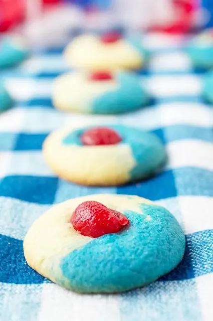 cherry almond sugar cookies