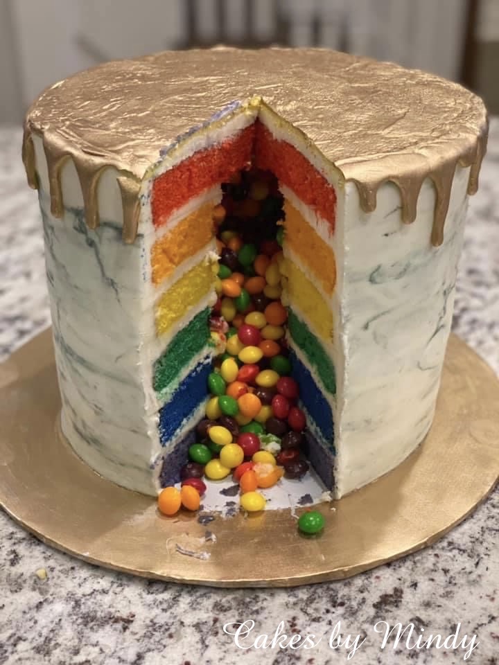 Cakes By Mindy Candy Rainbow Surprise Drip Cake 8