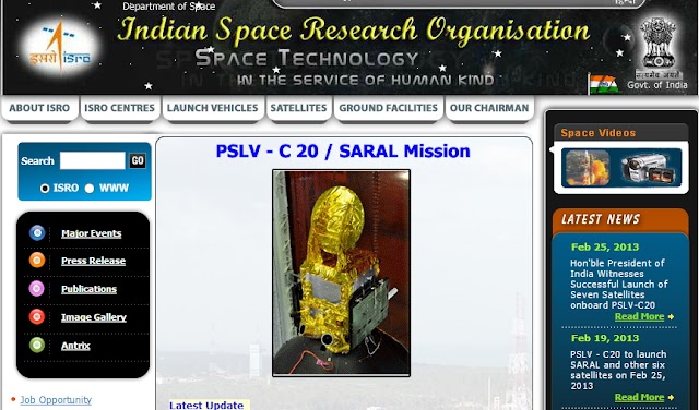 isro.gov.in - ISRO Recruitment online 2013 for Scientist / Engineer