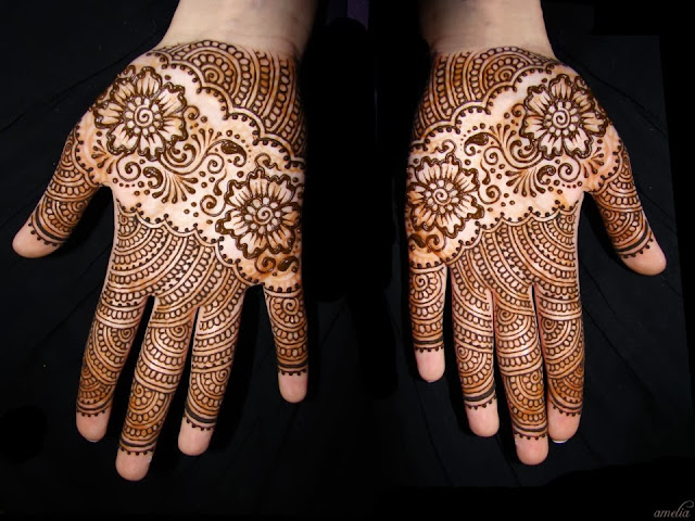 Amelia Mehndi Designs 2013 for Young Girls