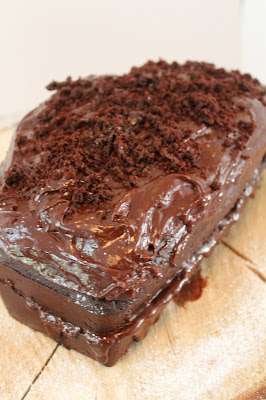Squidgy chocolate orange loaf cake