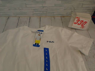 未使用品　レディース服　L　FILA　ホワイト　半袖Tシャツ　３３０円