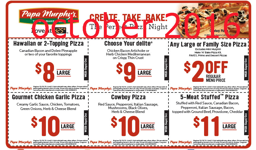 Papa murphy's 25 off coupon code