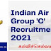 இந்திய விமானப்படை வேலைவாய்ப்பு 2021 - IAF Group C Civilian Recruitment 2021 – 1515 Vacancy