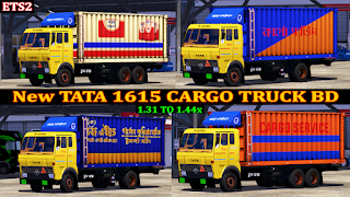 Ets2 New Tata 1615 Cargo Truck BD 1.31 to 1.44x