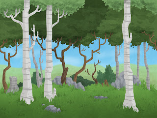 Danny Moore Illustrations Repeatable Forest Background