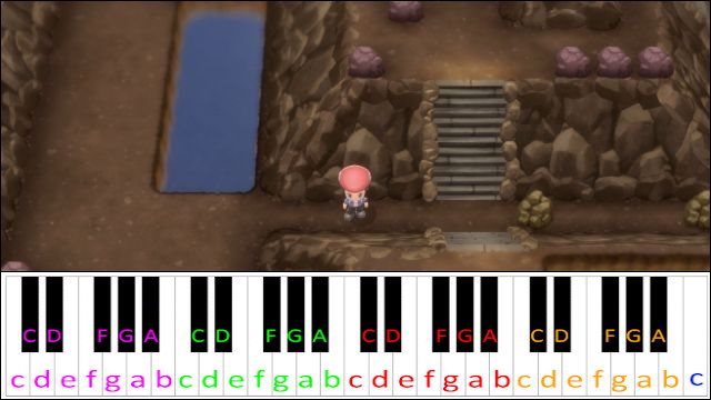 Mt. Coronet (Pokemon Diamond, Pearl, Platinum) Piano / Keyboard Easy Letter Notes for Beginners