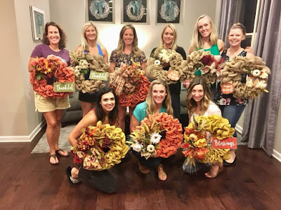 Fall Wreath & Wine Ladies Night, Fall Wreath Workshop