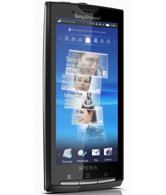 sony ericsson xperia x10. Sony Ericsson Xperia X10 to