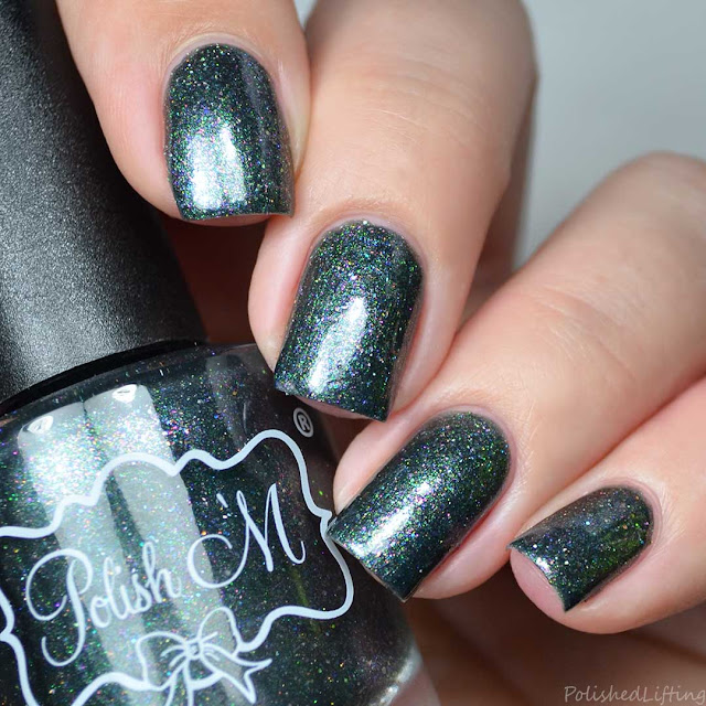 gray shimmer nail polish