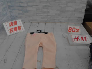 中古品　子供服　８０ｃｍ　Ｈ＆Ｍ　ピンク　ロングパンツ　２２０円