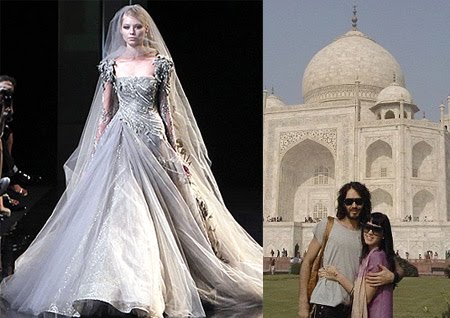 rumour has it Katy Perry's wedding dress Katy Perry and Russell Brand are