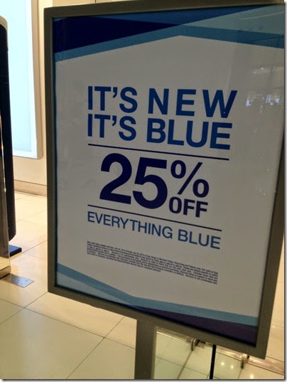 It's New It's Blue: 25% off everything blue