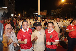 Dukung Tim Indonesia, Kapolda Kepri bersama Ribuan Masyarakat Batam Nobar Semifinal AFC U-23