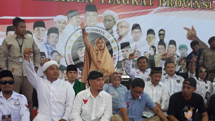 Sandiaga Uno, Hadiri Deklarasi Pemenangan se Provinsi Banten