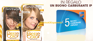 Logo Garnier ti regala buoni carburante IP ma anche 10 euro in buoni sconto