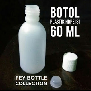 Botol Plastik HDPE Ulir 60ml