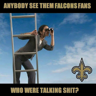 anybody see them falcons fans who were talking shit?