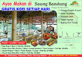 Brosur Restaurant Saung Bandung