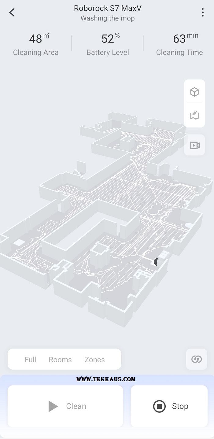 Roborock S7 MaxV Ultra Intelligent 3D Mapping