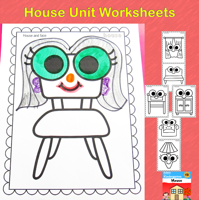 facial features worksheets