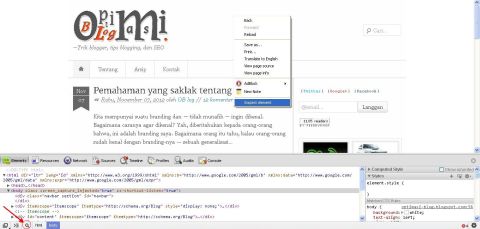 Inspect Element Chrome