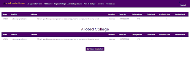 tudent allotment status