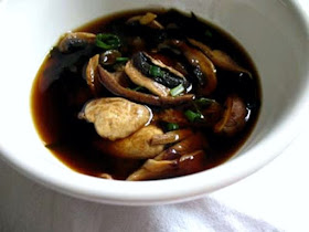 Mushroom, Miso and Seaweed Soup