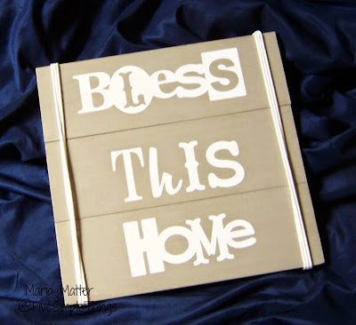 simple Bless This Home vinyl wall art