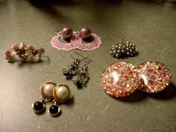 Vintage/vintage style Earring collection, clip on, screw on, and pierced ear, Adventures in the Past Blog