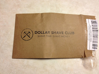 example mail package from Dollar Shave Club