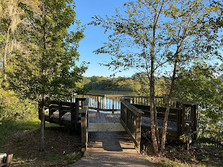 Looking out at the waterway feeding into the Alabama River