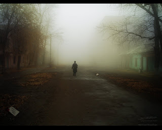 Alone in Street wallpaper