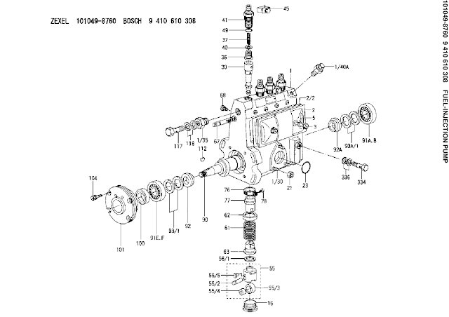 9410610308, 101049-8760 FUEL INJECTION PUMP ZEXEL