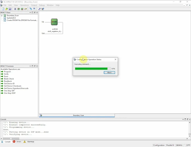 XC9536 CPLD 8-Bit Serial In Parallel Out Shift Registers using VHDL