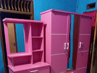 LEMARI MEJA RIAS DAN LEMARI PINTU 3 1 SETT