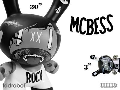 Kidrobot - Le Dead Plastique 20” & 3” Dunny Vinyl Figures by McBess