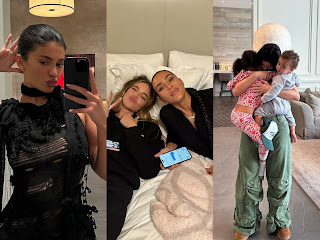 Kylie Jenner shares unseen Easter Photos of her Shrinking Figure Selfie & with sister Kim, Khloe & Kardashian Kids
