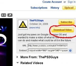 download YouTube video - Google Chrome add-on YouTube Downloader